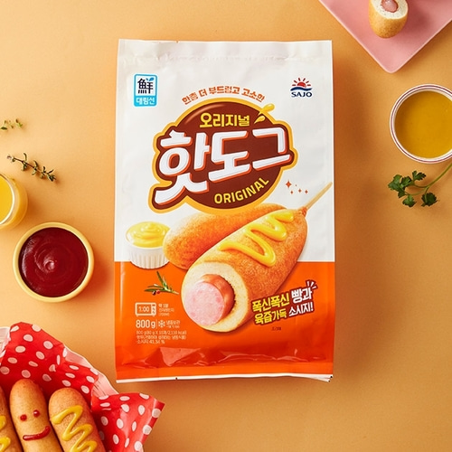 대림 오리지널 핫도그 800g 편의점핫도그 : 든든푸드