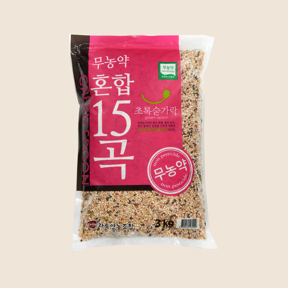 무농약 혼합15곡 3kg, 1개 : 초록숟가락