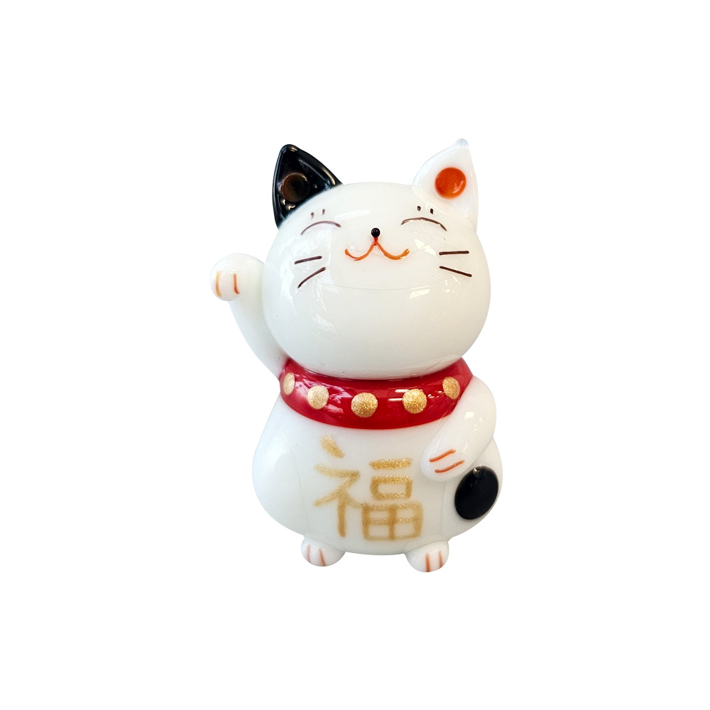 유리 미니어쳐 마네키네코 복 고양이 : countryitem