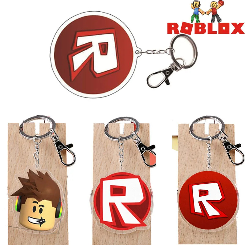 로블록스 Roblox 게임 키체인 창의력 편리한 키링 가방 액세서리 아크릴 펜던트 장식 학생 축제 선물 : 마켓은빛