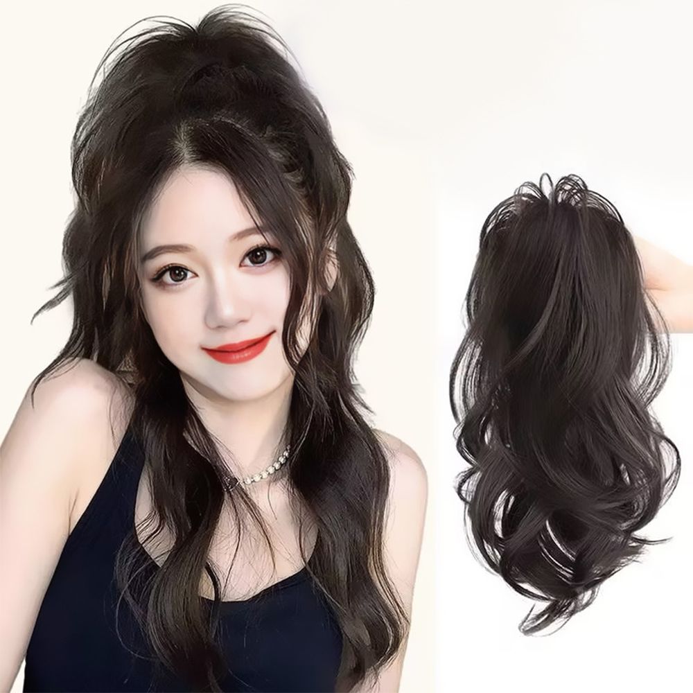 높은 여성 묶음 포니테일 컬링 긴 가발 집게 SD 230903 머리 부분 웨이브 파마 볼륨 패션 : 종종걸음샵