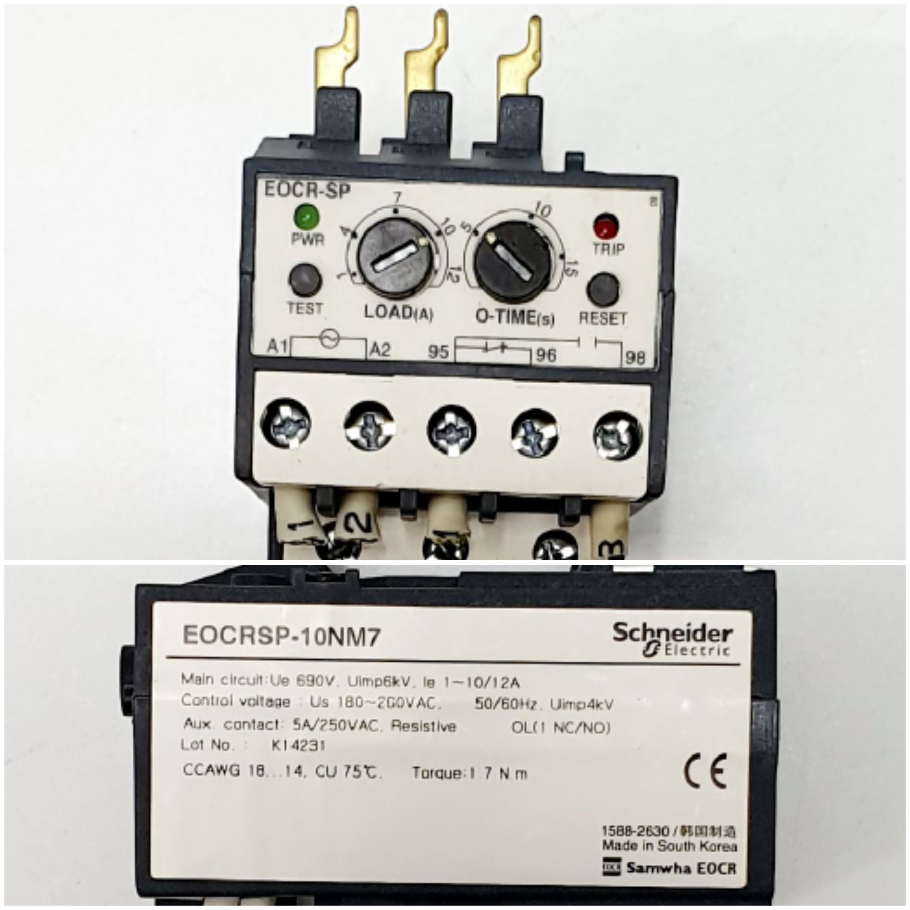 삼화 과부하 계전기 EOCRSP-10NM7 슈나이더      o  B773966267 : 상진FA
