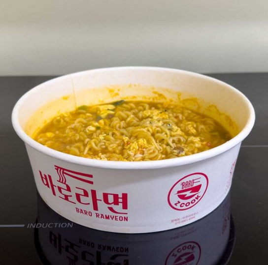 한강 라면 용기 즉석 인덕션 종이 냄비 100개 : 문 마트