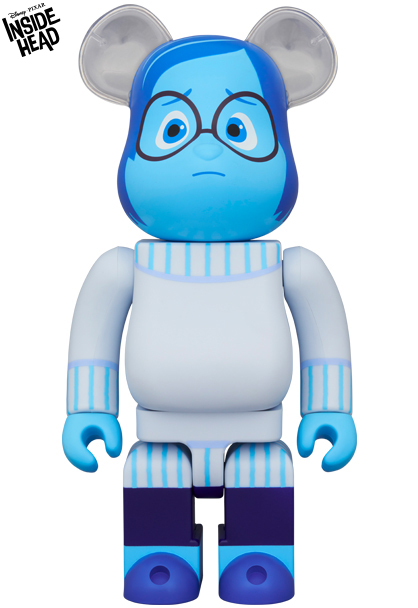 베어브릭 슬픔이 400% 디즈니 인사이드 아웃 BEARBRICK SADNESS INSIDE HEAD : 미스박의 아트날다