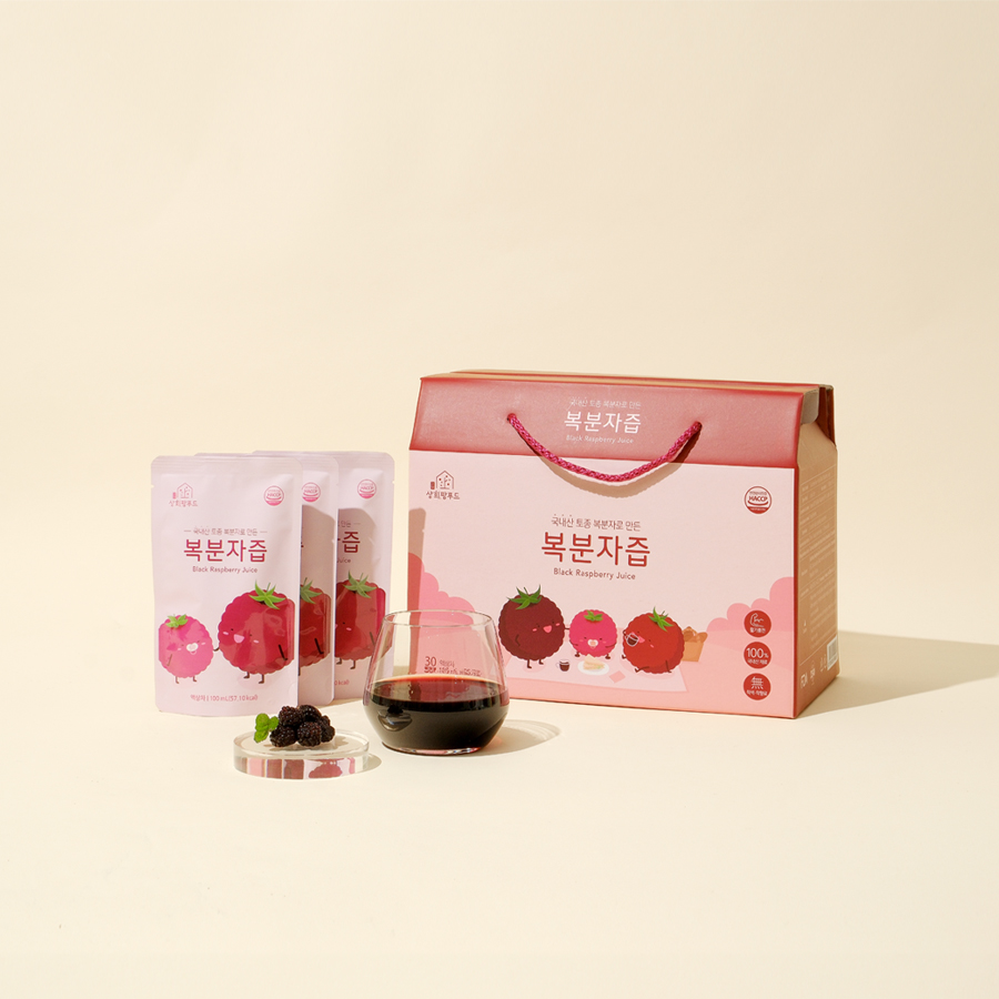 고창복분자 즙 주스 100ml X 30개입 엑기스 생과 즙 선운산 고창상희팜푸드 : 고창상희팜푸드 상희복분자