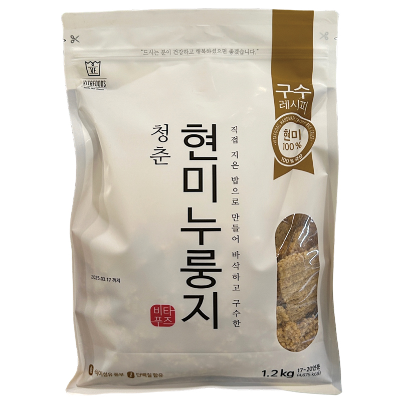 청춘 현미누룽지 1.2kg : 큰언니스토어