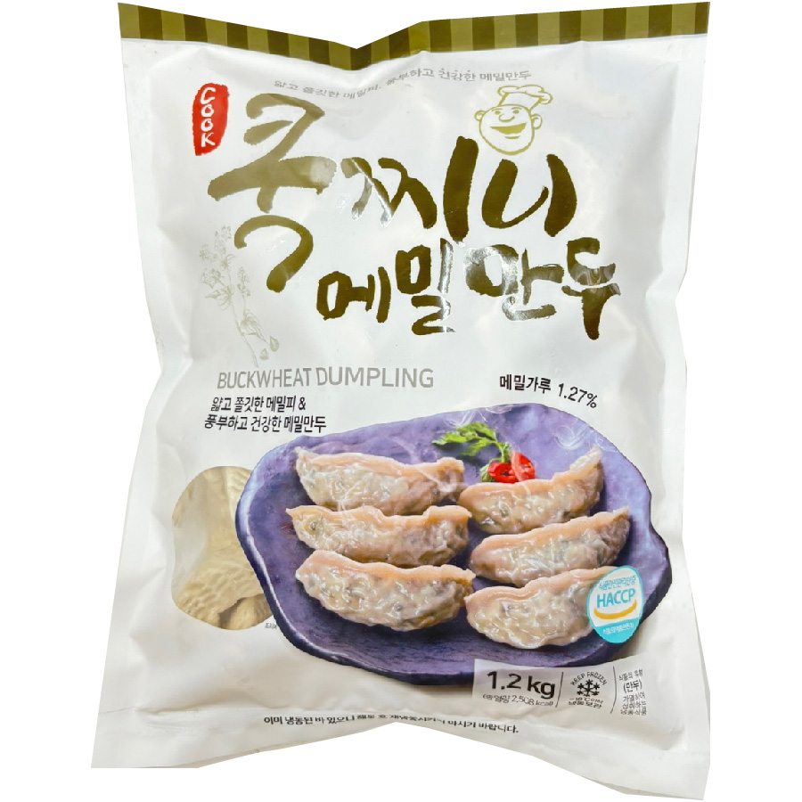 쿡찌니 메밀만두 1.2kg : 다봄 푸드