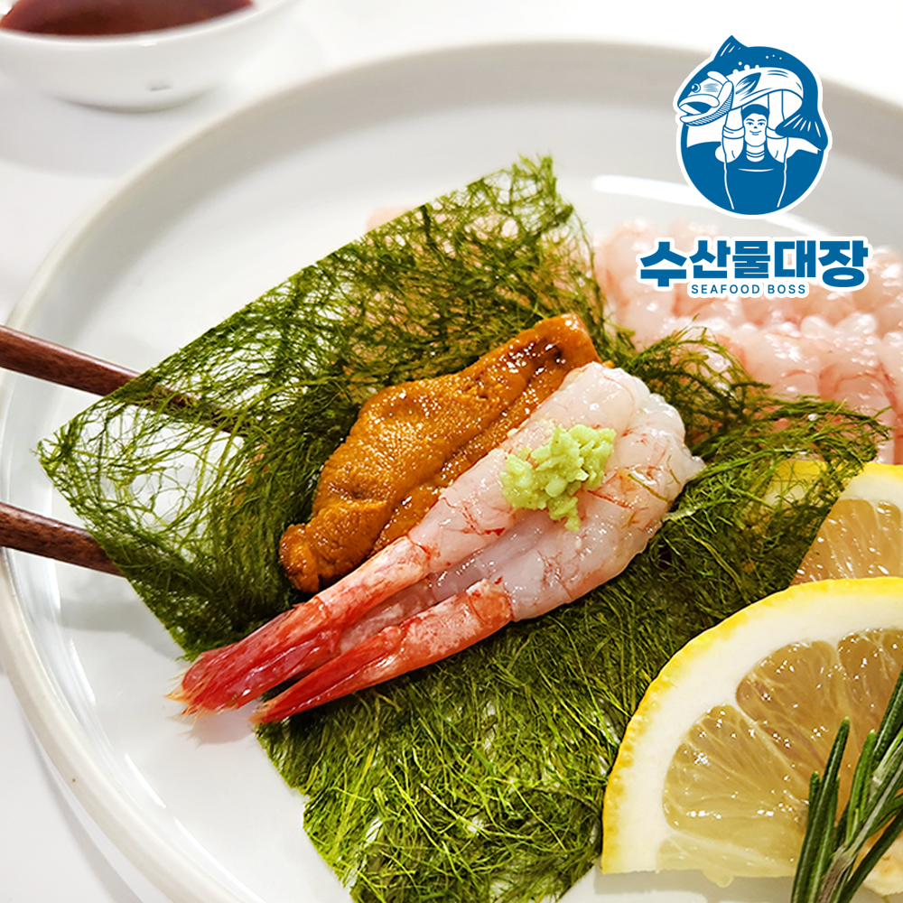 홈마카세 세트 (단새우회+성게알) 새우회 아마에비 우니 프리미엄급 : 수산물대장
