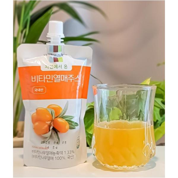 국내산 비타민나무 열매 주스 과일 음료 영월 이룸농장 100ml x 30포 : 원스페이스몰