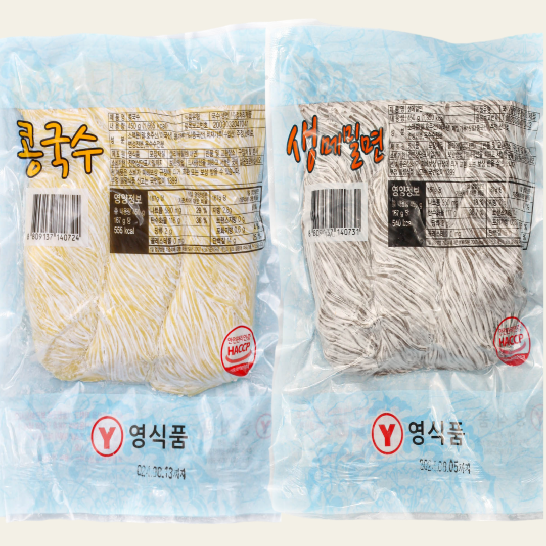 [박가네두부] 쫄깃쫄깃 콩국수 콩소면 메밀생면 450g : 박가네두부