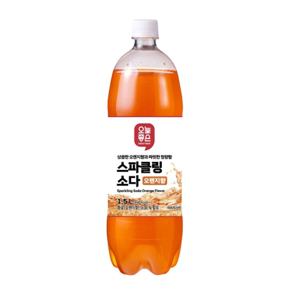 오늘좋은 스파클링 소다 오렌지향 1.5L : 롯데마트단독상품공식몰
