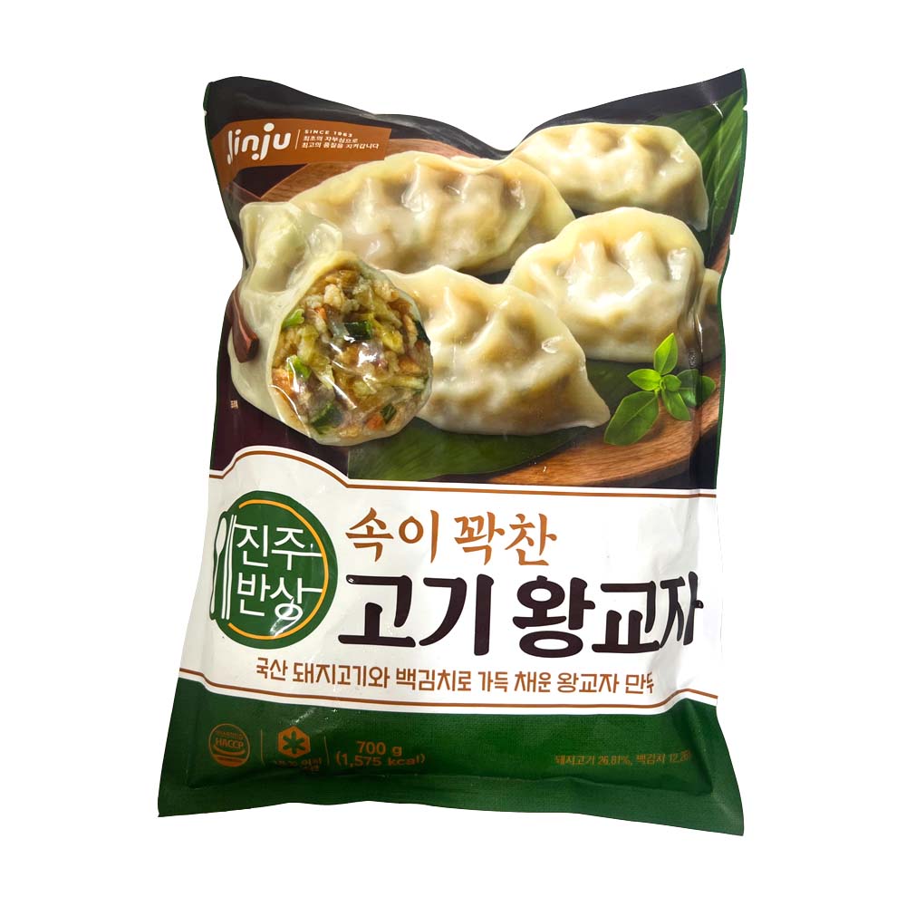 진주반상 속이꽉찬 고기왕교자 700g 냉동 찐만두 물만두 군만두 만두국 : 유진몰