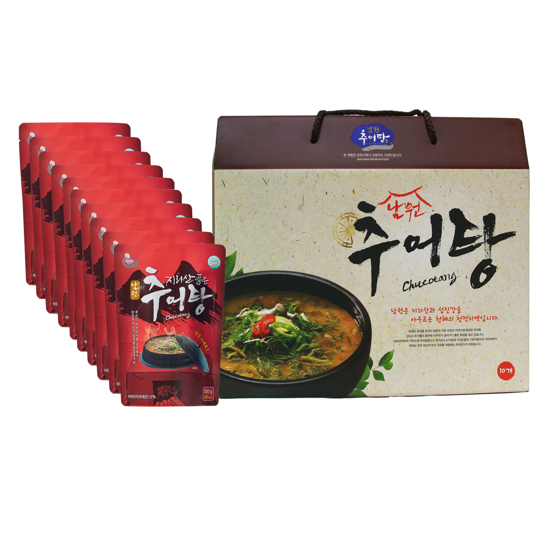 [오늘출발] 남원미꾸리 추어탕 보양식 해장국 지리산품은 남원추어탕 500g 10개 : 남원미꾸리추어탕협동조합