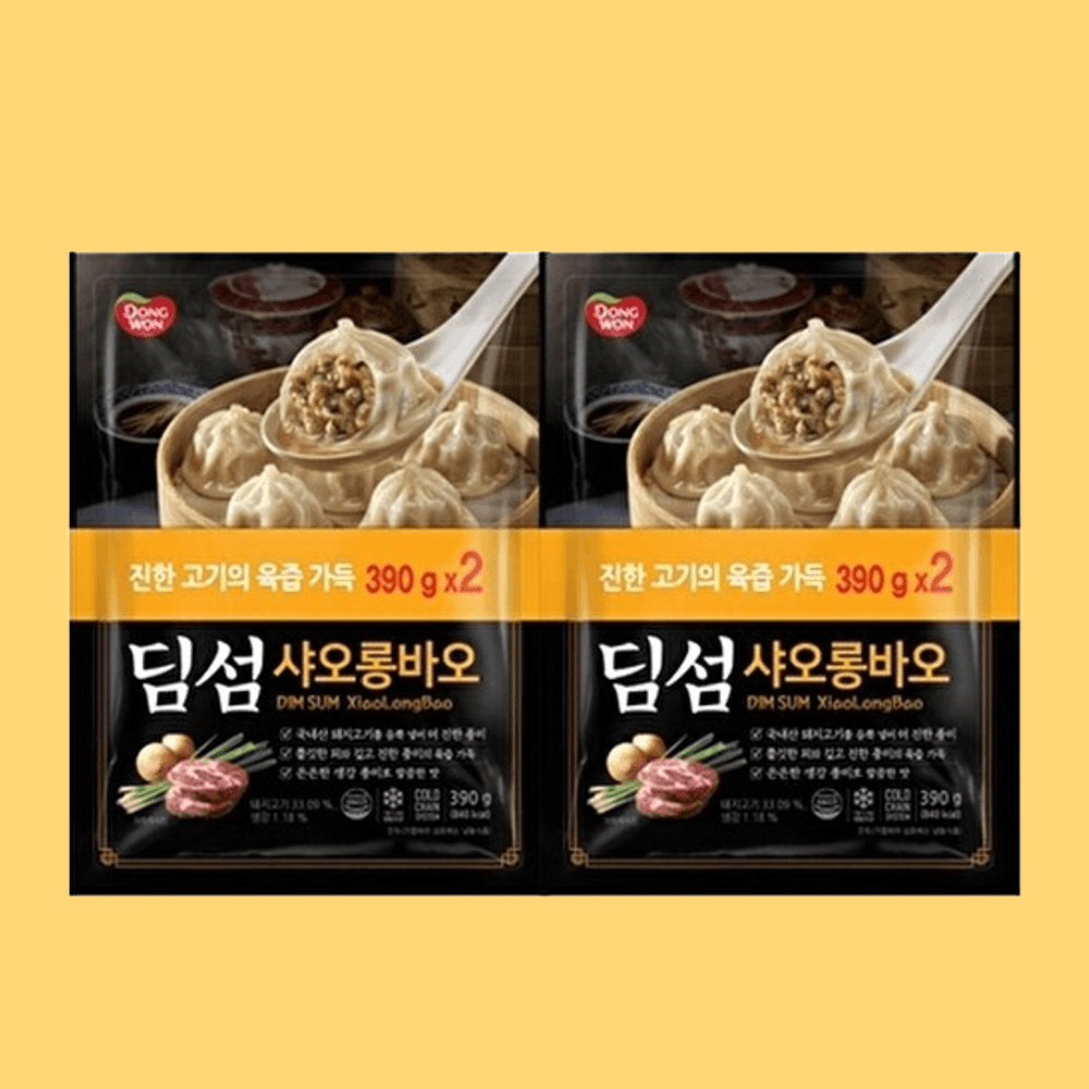 동원 딤섬 샤오롱바오 냉동만두 간편조리 390g x 4개 : 썬더마트