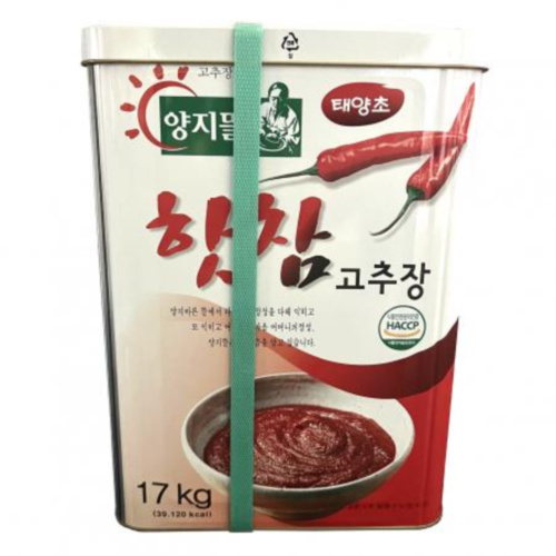 양지뜰 태양초 핫참 고추장 17kg : 다봄 푸드