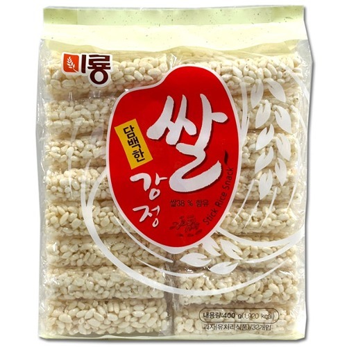 미룡 담백한 쌀강정 스낵 과자 400g : 장바구니 가득