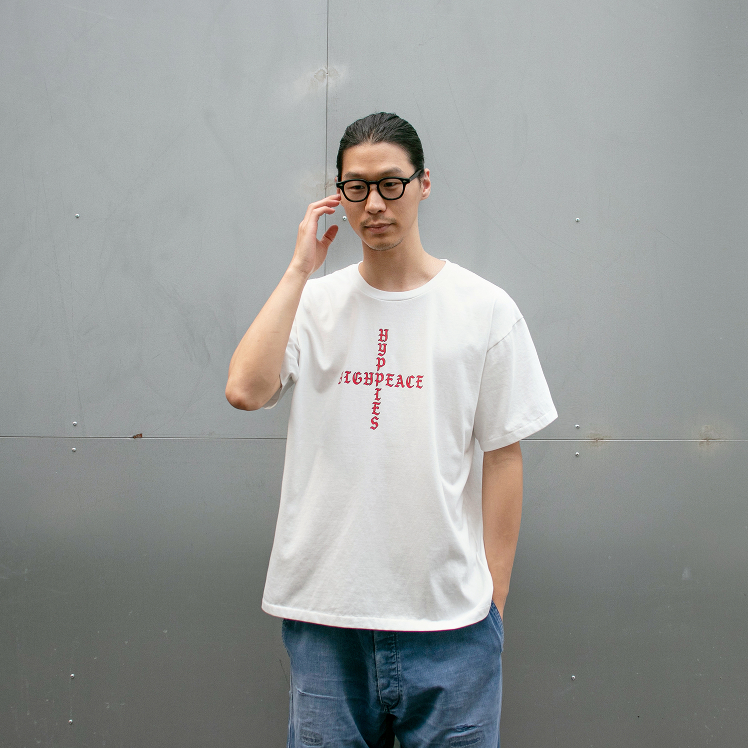 엘나인 L9 SS T SHIRT RED CROSS (Off-White) : 네스트 스토어