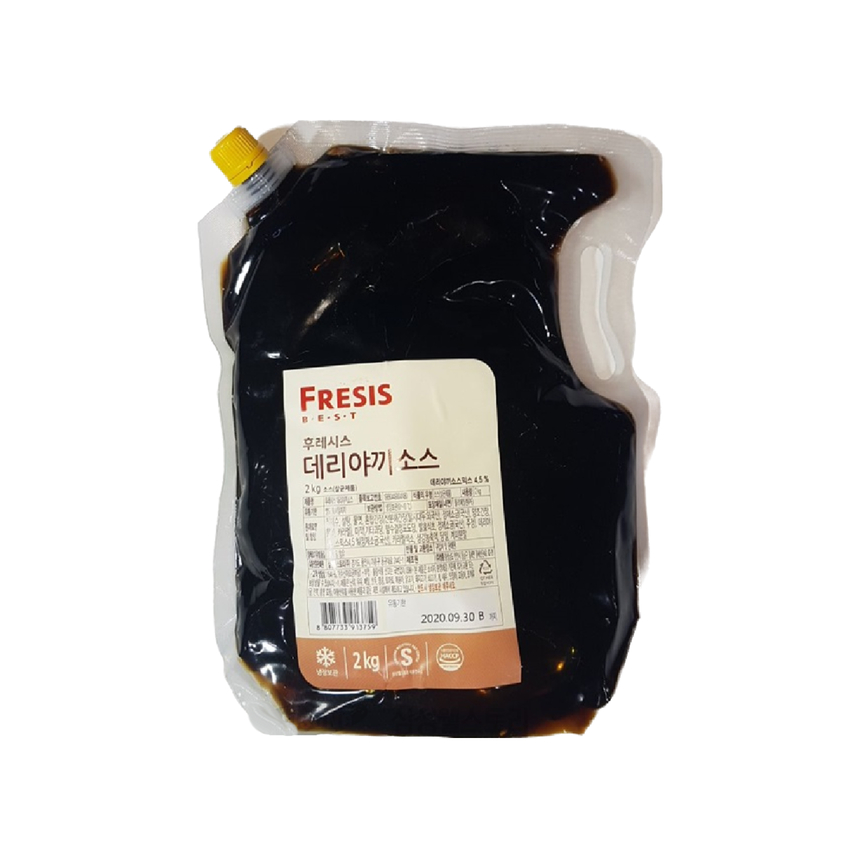 후레시스 데리야끼소스 (냉장) 2kg : 퓨어푸드 PureFood