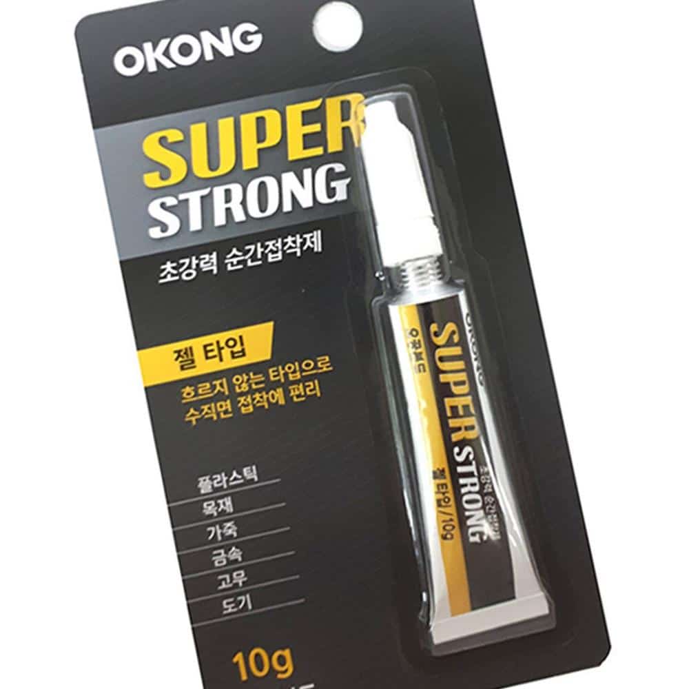 초강력 순간접착제 슈퍼스트롱 젤타입 10g 다목적접착제 강력접착제 간편한보수 : 천리상점