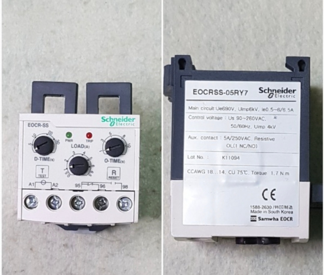 삼화 과부하 계전기 EOCRSS-05RY7 슈나이더      o  B486982905 : 상진FA