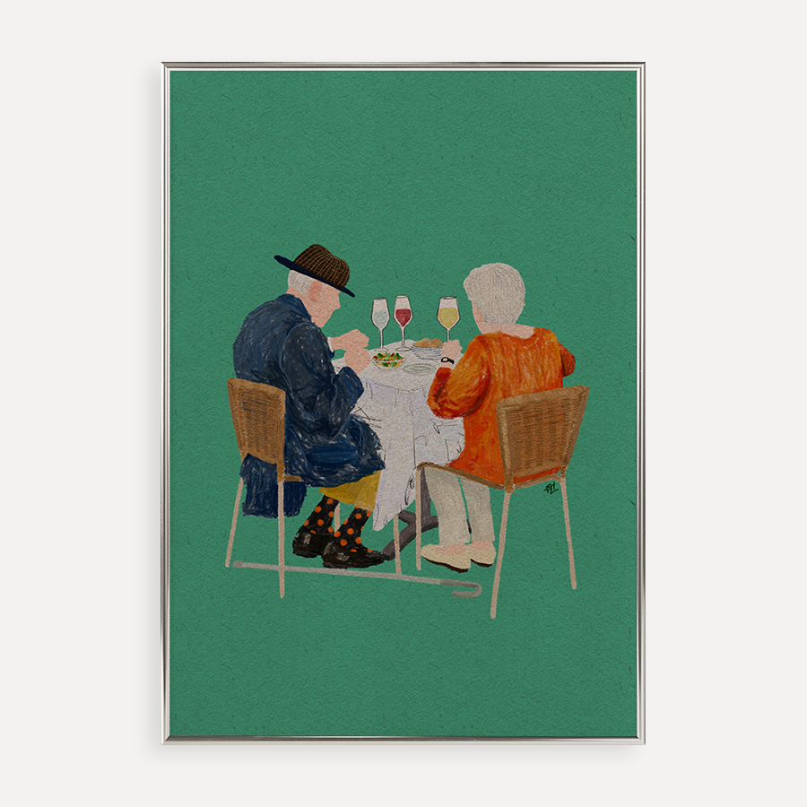 Brunch 유비파이 Yubipie 아트 프린트 A3/A2/50x70/A1 : 커런트브라운