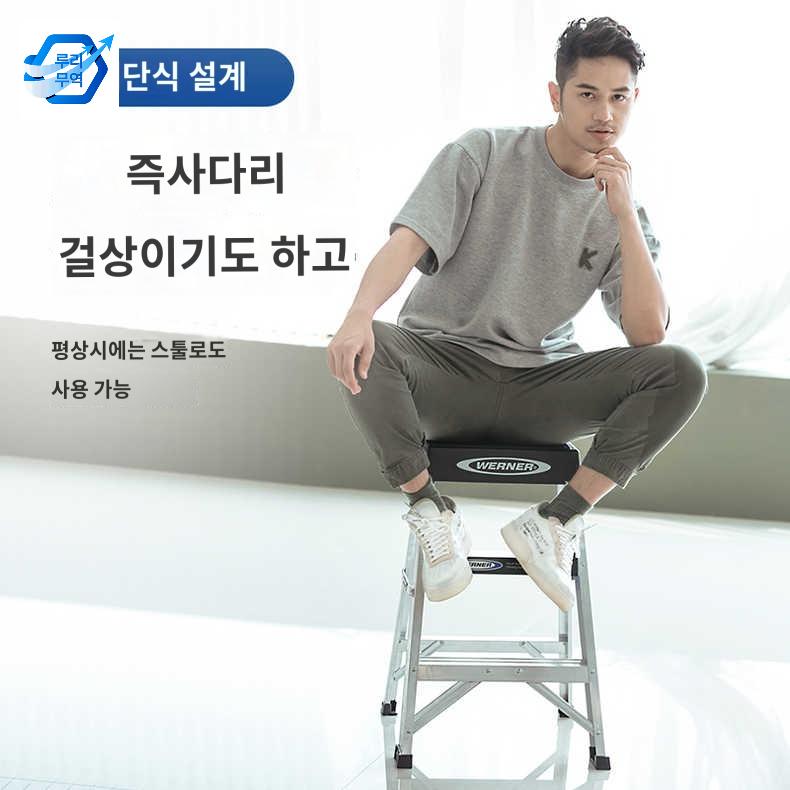 초경량 작업용 캠핑사다리 접이식 선반 세차용 : 루리 코퍼레이션