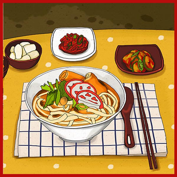 푸드 한식 일식 중식 식당 분식 우동 족발 곱창 순대 치킨 볶음밥 김밥 파르텔 음식 벽지 시트지 롤스크린 : 으뜸데코