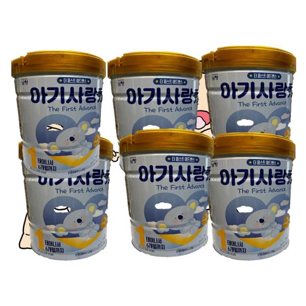 남양 아기사랑수 더퍼스트 어드밴스 1단계 750g 6캔 : Sale Monster