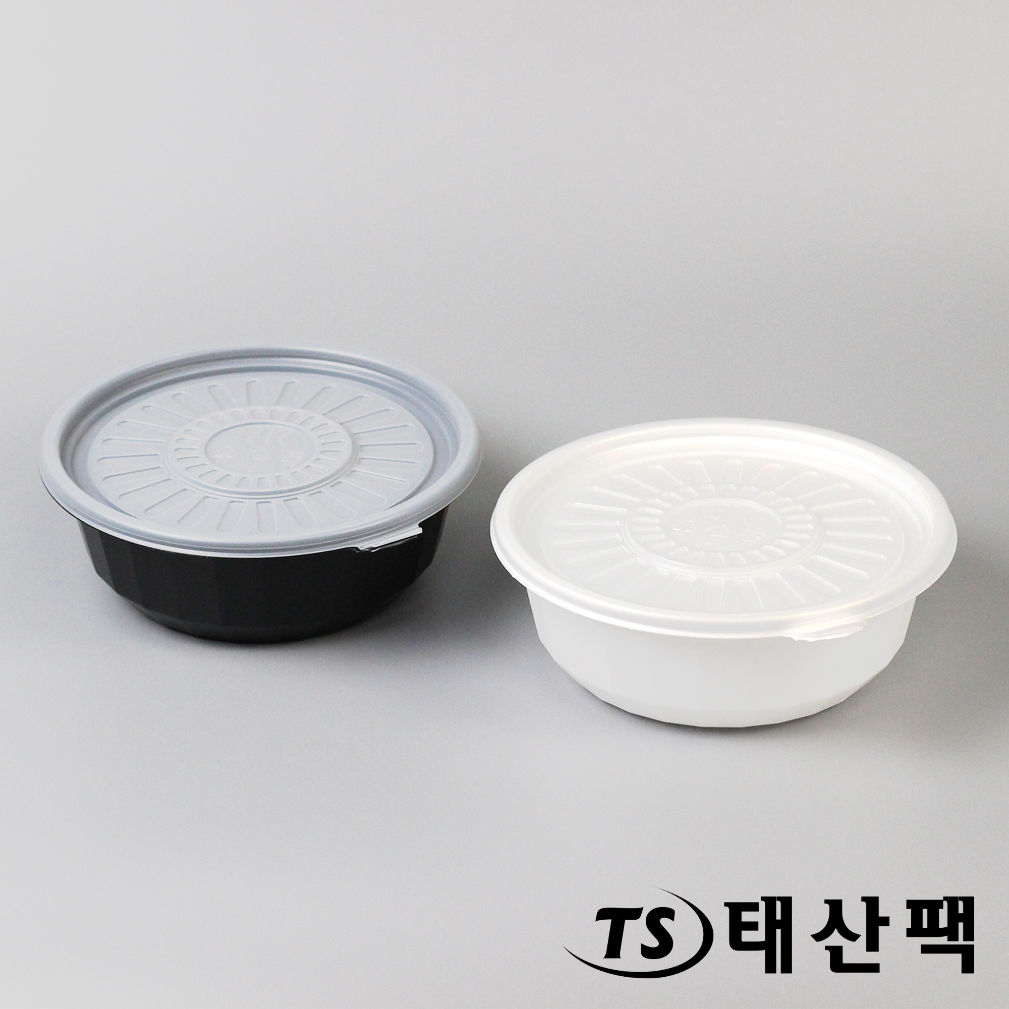 BU 국밥/면용기(소) 1050ml 일회용 원형용기 전자렌지 사용가능용기 국물 포장 : 태산팩