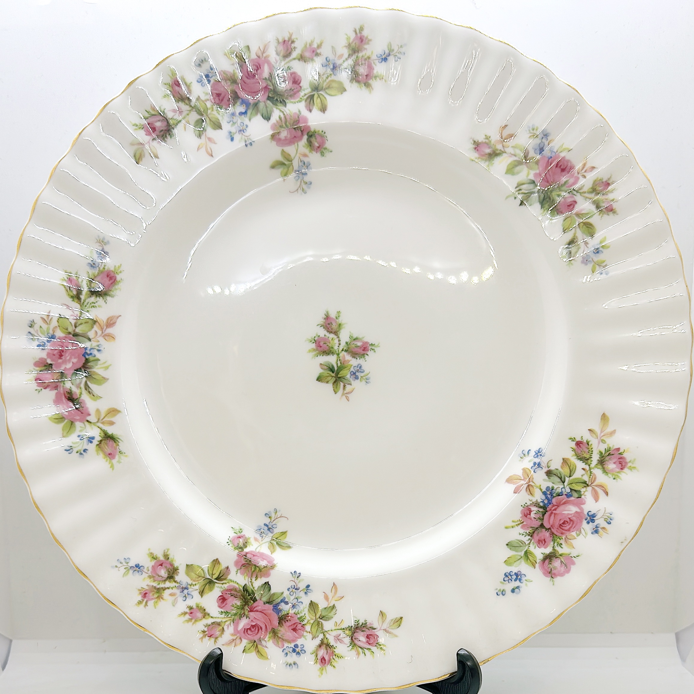 로얄알버트 모스로즈 디너접시 플레이트 Royal Albert 빈티지 26cm : 홍차월드