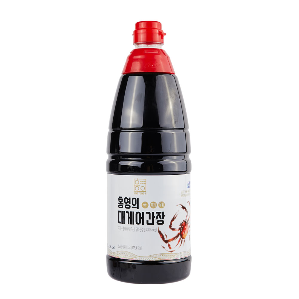 홍영의 붉은대게 어간장 1500ml 만능간장 대용량 맛간장 : 더동쪽바다가는길
