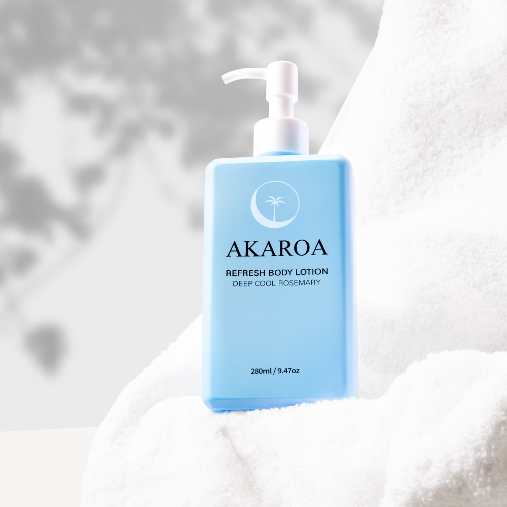 리뉴얼 아카로아 리프레시 끈적임없는 바디로션 바르자마자 시원한 딥 쿨 로즈마리 280ml : 올스프링랜드