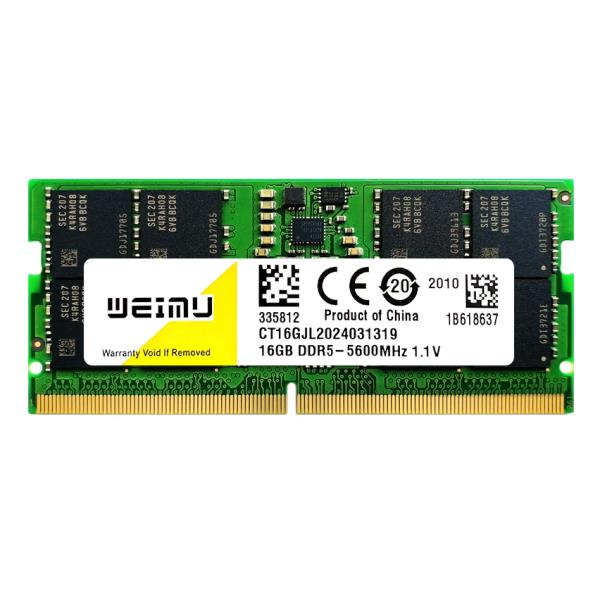DDR5 노트북 메모리 램 PC5 4800 5200 5600Mhz .V 262 핀 비 ECC 모든 마더보드 노트북 SODIMM 메모리 램 8GB 6GB 32GB : 대중유통