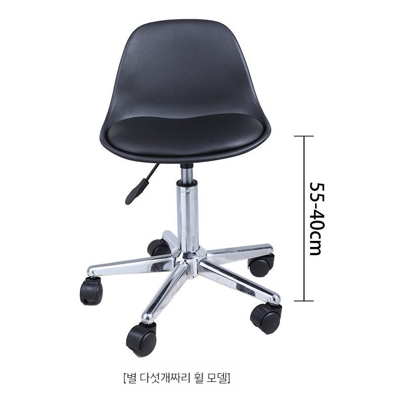 바의자 높은의자 바퀴달린 프런트 등받이 캐셔 카페 철제 인테리어 북유럽 : 꼬꼬남매