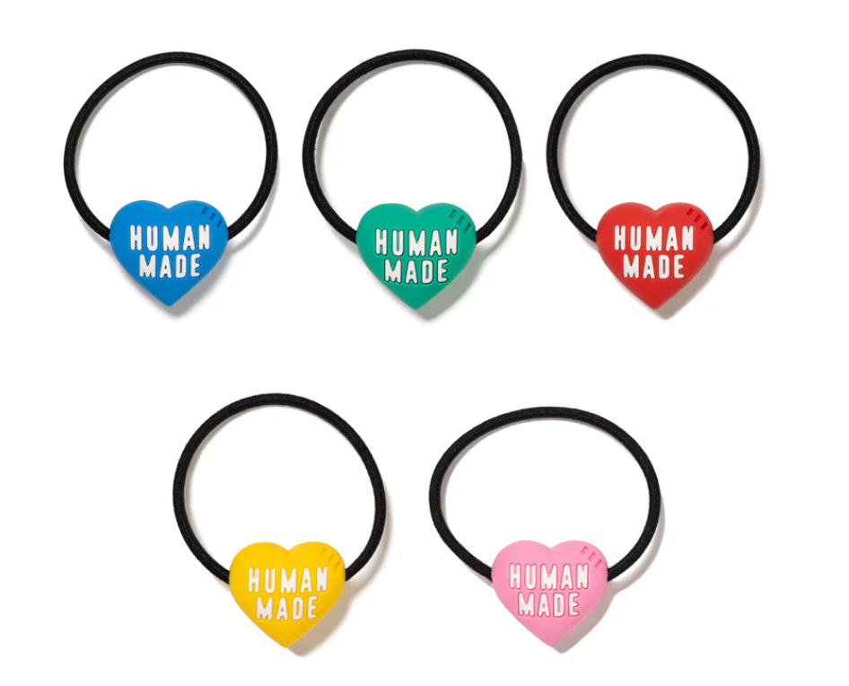 휴먼메이드 하트 헤어 밴드 5컬러 HEART RUBBER BAND HM27GD095 : 니즈LAND