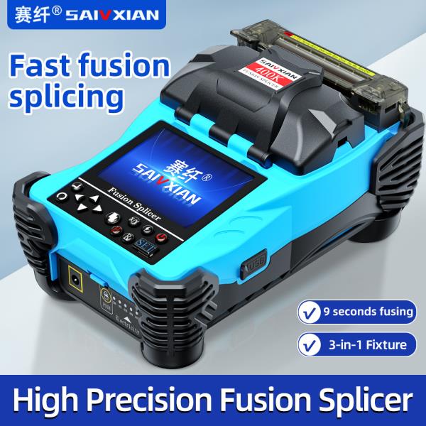 SAIVXIAN 400K FTTH 광섬유 융착 접속기 풀 세트  멜트 머신 광섬유 뷰어 도구 키트 광섬유 용접기 : 대중유통