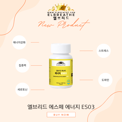 엘브리드 에스떼 에너지 ES03 500mg x 30정 블랙마카 티로신 테아닌 아르기닌 : 엘브리드