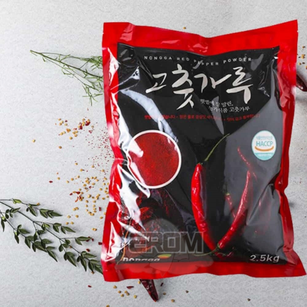 EROM 칠대삼 고춧가루 업소용 햇 고추가루 가람 농산 2.5KG 태양초 국내산 : 썸띵데어