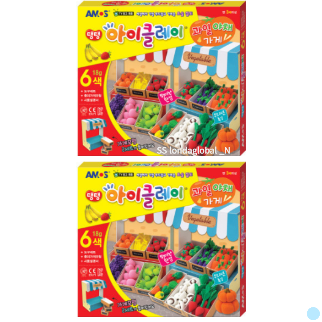 아이클레이 과일야채가게 소꿉 점토 선물 추천 X2개 : 밥도둑마켓