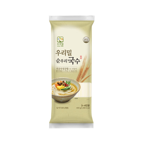 [우리밀] 순우리국수(백밀국수) 400g [서울샵] : 오유스토어
