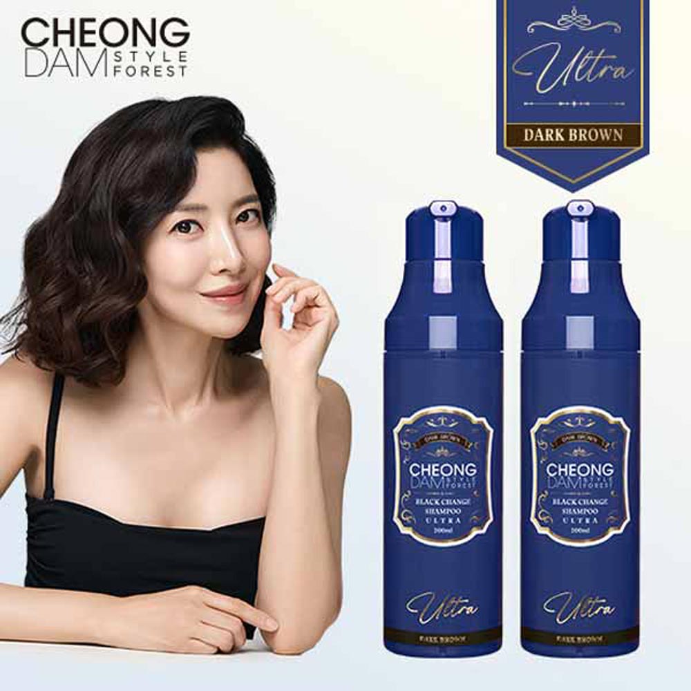 청담스타일 울트라 염색샴푸 200ml 시즌3 흑갈색 2개 : 꿈Tree