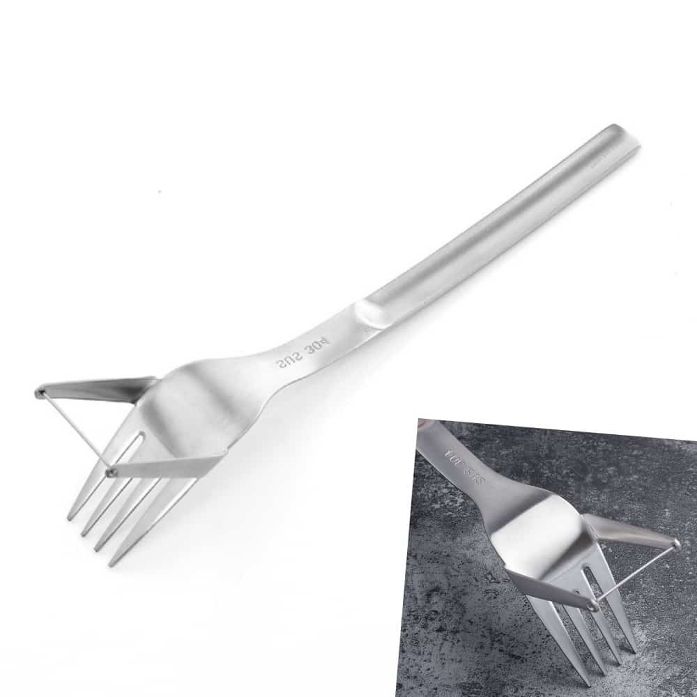 이지리치 수박커팅 스텐포크 커팅 포크 과일 컷팅 : 푸근한잡화점