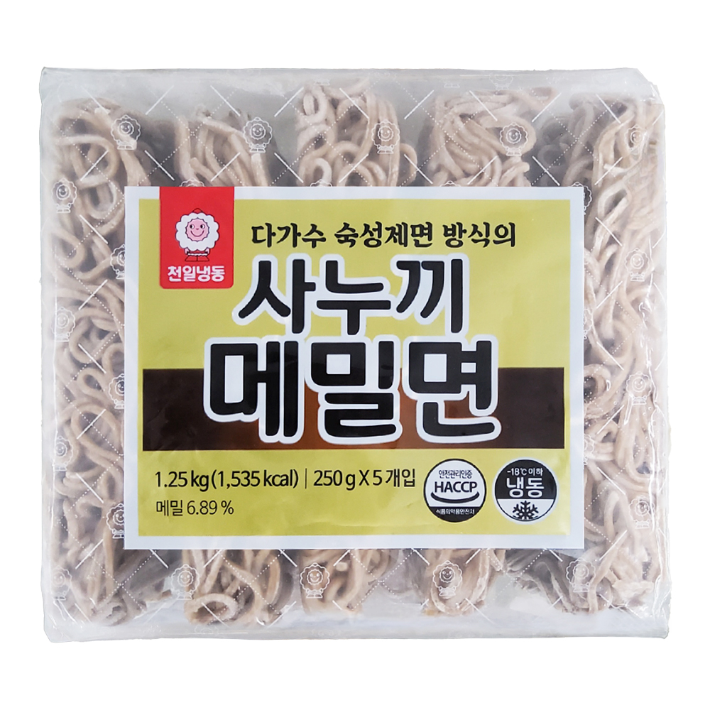 천일 사누끼메밀면(냉동) 250gX5 (8801284257911) / 식자재 : 서울서남부농협하나로마트