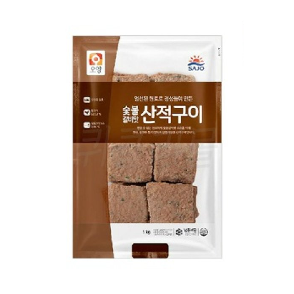 (004) 사조오양 숯불구이맛 고기산적 1kg 너비아니 떡갈비 : 제이몰 스토어