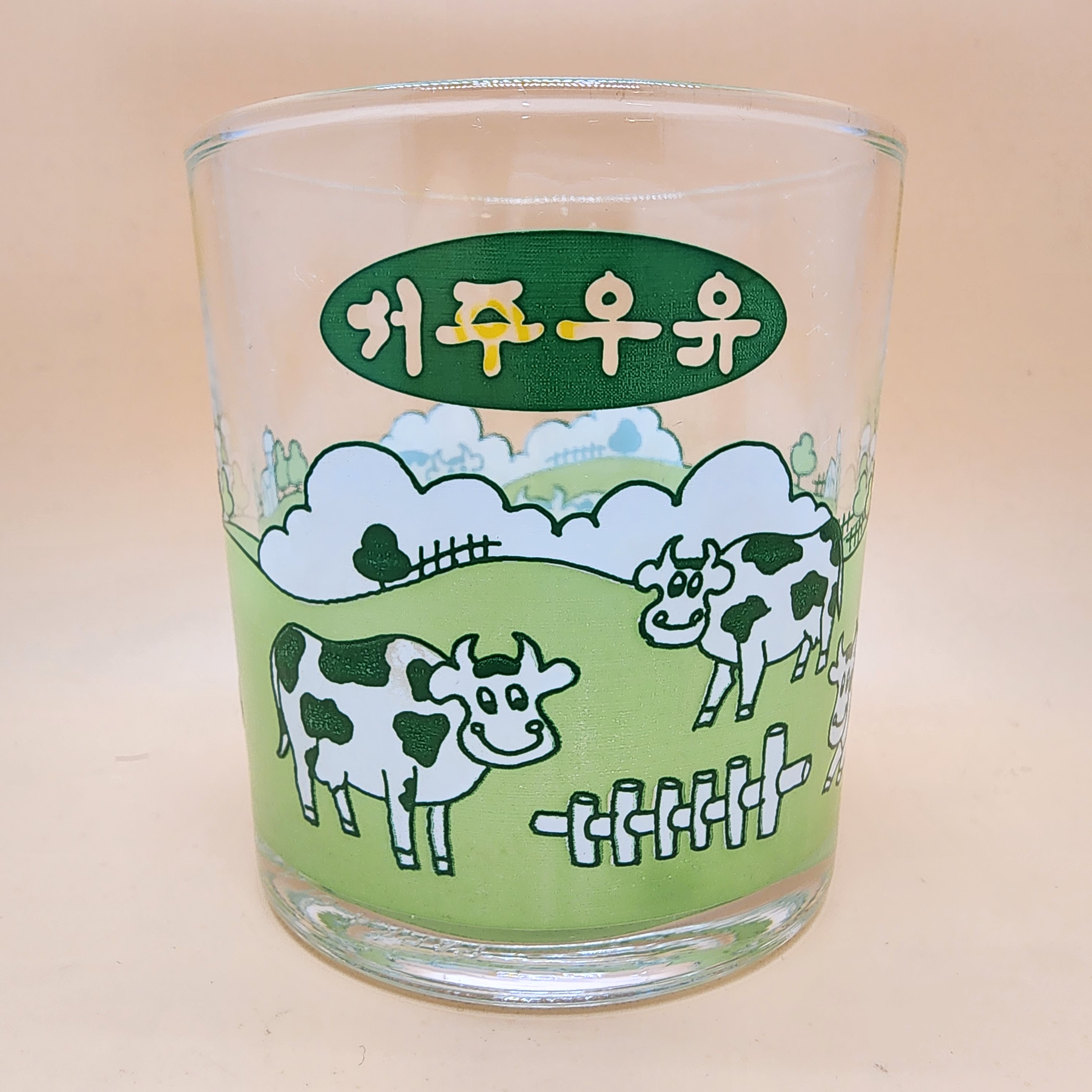 서주우유 파인 젖소 프린팅잔 홈카페 소품 근대사 추억의소품 빈티지컵 레트로컵 복고인테리어소품 : 추억보물섬