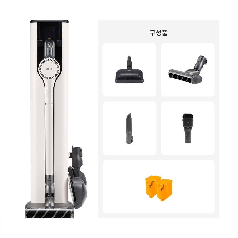 [혜택가 70만원대] LG전자 코드제로 오브제컬렉션 올인원타워 무선청소기 AU947CWD 260W/물걸레/배터리2개 : LG전자인증점 경남