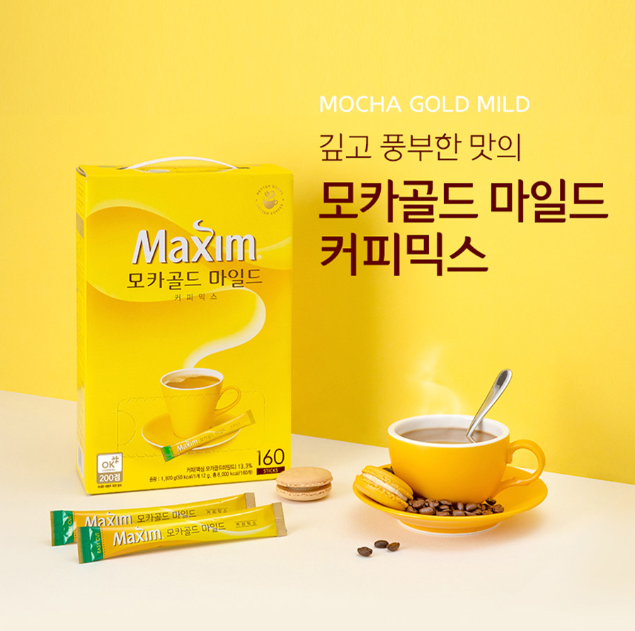 맥심 모카골드 마일드 커피믹스 100T : 리온그로스