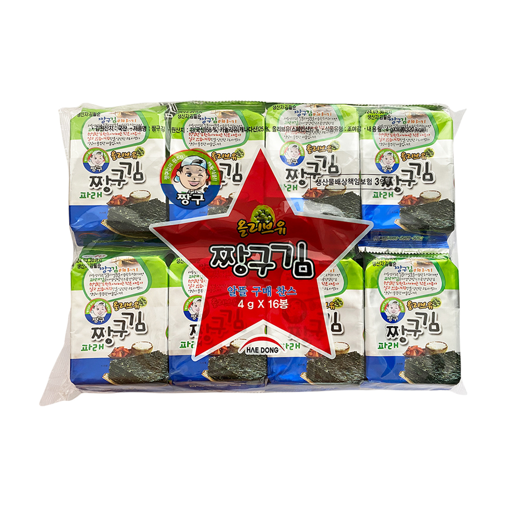 16봉 행사 대천김 도시락김 해우촌 도시락김 짱구김 삼대가김 : 정동상회