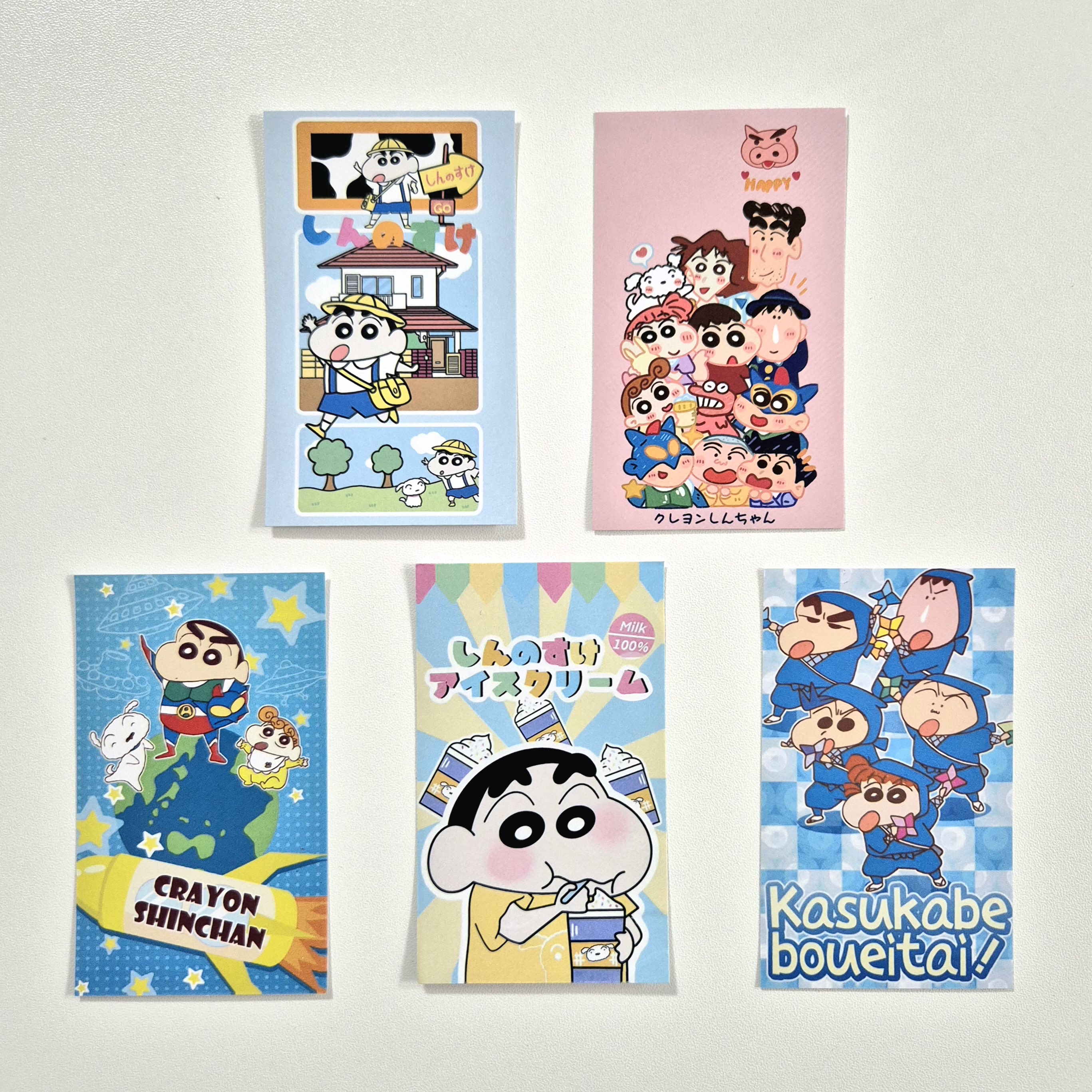 [초이상점] 짱구는 못말려 사각 마감 도무송 스티커 10PCS : 초이 상점