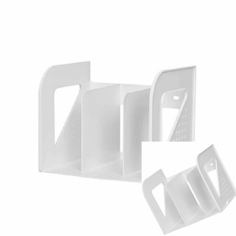 무챠 책꽂이 3단 화이트 275x220x230mm 접착식메모지 붙이는 떡 : 무색무취만세